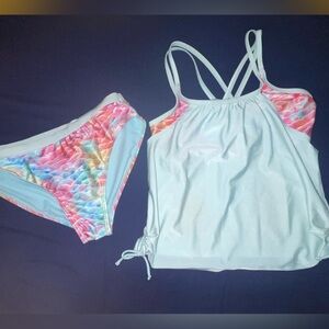 Wonder Nation Girls Colorful Mermaid Bikini Set